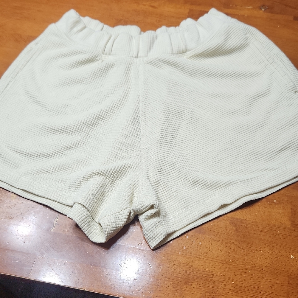 Gymshark Yellow Waffle Athletic Shorts